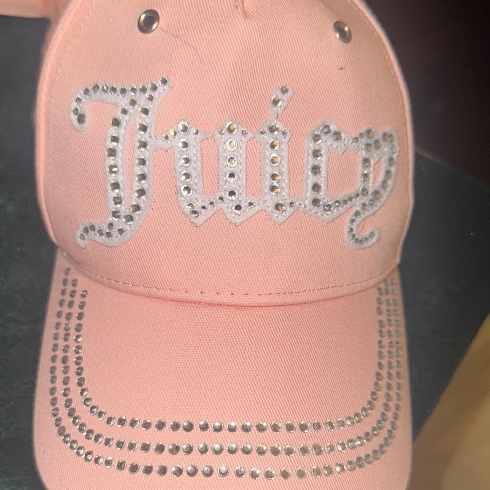 Juicy Couture Pink Rhinestone Embellished Hat - Picture 7 of 9